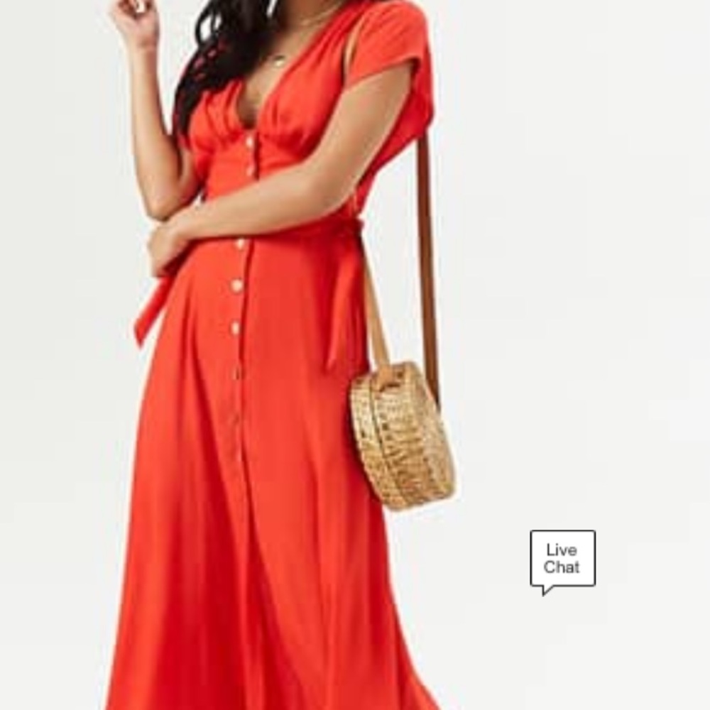 NWT button midi dress